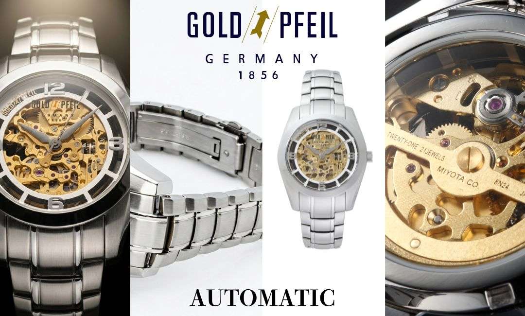 両面スケルトン自動巻きが奏でる機構美。GOLD PFEIL G51007SB、静かに
